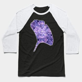 Mosaic Ginkgo (Ultra-Violet) Baseball T-Shirt